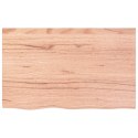 Blat do stołu, jasnobrązowy, 80x50x2 cm, lite drewno dębowe Lumarko!