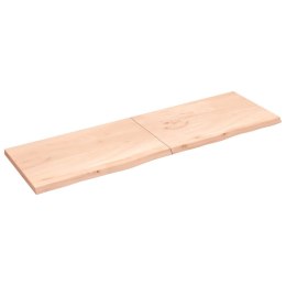 Blat stołu, 200x60x4 cm, surowe drewno dębowe Lumarko!