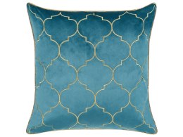 2 poduszki dekoracyjne w marokańską koniczynę 45 x 45 cm niebieskie ALYSSUM Lumarko!