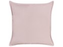 2 welurowe poduszki dekoracyjne 60 x 60 cm różowe EUSTOMA Lumarko!