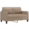 2-osobowa sofa z poduszkami, cappuccino, sztuczna skóra Lumarko!