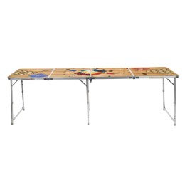 Składany stół do beer-ponga, 240x60x55 cm, MDF i aluminium  Lumarko!