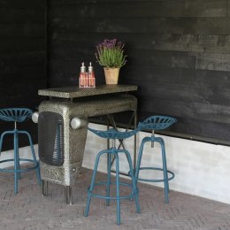 Stołek barowy w formie siedziska z traktora, niebieski Lumarko!