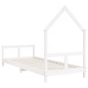 Rama łóżka dla dzieci, biała, 80x200 cm, drewno sosnowe  Lumarko!