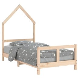 Rama łóżka dziecięcego, 80x160 cm, drewno sosnowe  Lumarko!
