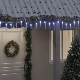 Lampki świąteczne w kształcie sopli, 200 LED, zimna biel, 20 m  Lumarko!
