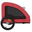 Przyczepka rowerowa dla psa, czerwona, tkanina Oxford i żelazo  Lumarko!