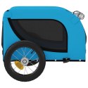 Przyczepka rowerowa dla psa, niebiesko-czarna, tkanina Oxford  Lumarko!