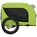 Przyczepka rowerowa dla psa, zielono-czarna, tkanina Oxford  Lumarko!