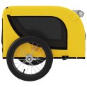 Przyczepka rowerowa dla psa, żółto-czarna, tkanina i żelazo  Lumarko!
