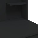 Toaletka z oświetleniem LED, czarna, 96x40x142 cm  Lumarko!