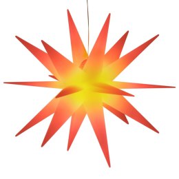 Gwiazda morawska z LED, składana, czerwona, 57 cm  Lumarko!