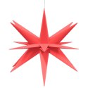 Gwiazda morawska z LED, składana, czerwona, 57 cm  Lumarko!