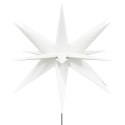 Gwiazdy morawskie LED z kołkami, 3 szt., białe, 35 cm  Lumarko!