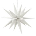 Gwiazda morawska z LED, składana, biała, 57 cm  Lumarko!