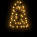 Świąteczne choinki na szpikulcach, 3 szt., 50 LED, 30 cm  Lumarko!