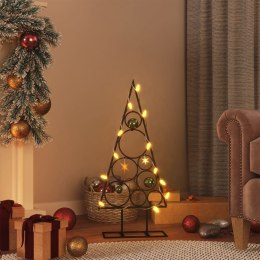 Metalowa choinka świąteczna, do dekoracji, czarna, 60 cm Lumarko!