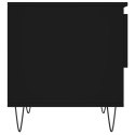 Stolik kawowy, czarny, 50x46x50 cm, materiał drewnopochodny Lumarko!
