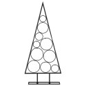Metalowa choinka świąteczna, do dekoracji, czarna, 90 cm Lumarko!
