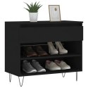 Szafka na buty, czarna, 70x36x60 cm, materiał drewnopochodny Lumarko!