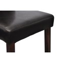 Krzesła stołowe, 4 szt., czarne, obite sztuczną skórą Lumarko!