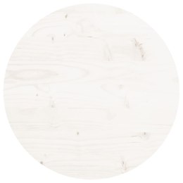 Blat stołu, okrągły, biały, Ø40x3 cm, lite drewno sosnowe Lumarko!