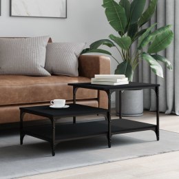 Stolik kawowy, czarny, 100x50,5x45 cm, materiał drewnopochodny Lumarko!
