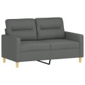 2-osobowa sofa z poduszkami, ciemnoszara, 120 cm, tkanina Lumarko!