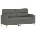 2-osobowa sofa z poduszkami, ciemnoszara, 140 cm, tkanina  Lumarko!