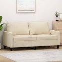 2-osobowa sofa, kremowa, 140 cm, tapicerowana tkaniną Lumarko!