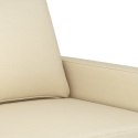 2-osobowa sofa, kremowa, 140 cm, tapicerowana tkaniną  Lumarko!