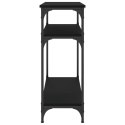 Stolik konsolowy, czarny, 75x29x75 cm, materiał drewnopochodny Lumarko!