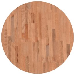 Blat do stołu, Ø70x2,5 cm, okrągły, lite drewno bukowe Lumarko!