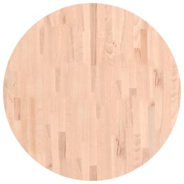Blat do stołu, Ø80x4 cm, okrągły, lite drewno bukowe Lumarko!