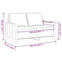 2-osobowa sofa, szary, 140 cm, sztuczna skóra Lumarko!