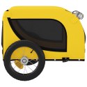 Przyczepka rowerowa dla psa, żółto-czarna, tkanina i żelazo Lumarko!