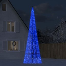 Choinka z lampek, na maszt, 1534 niebieskie LED, 500 cm Lumarko!