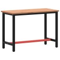 Stół roboczy, 115x55x81,5 cm, lite drewno bukowe i metal Lumarko!