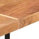 Stolik barowy, 150x70x107 cm, lite drewno akacjowe i żelazo Lumarko!