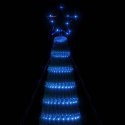 Stożkowa choinka z lampek, 688 niebieskich LED, 300 cm Lumarko!