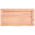 Półka, jasnobrązowa, 60x30x6 cm, lakierowane lite drewno dębowe Lumarko!
