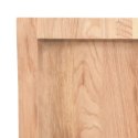VidaXL Półka, jasnobrązowa, 80x40x4 cm, lakierowane lite drewno dębowe