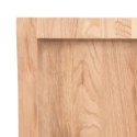 Półka, jasnobrązowa, 80x40x6 cm, lakierowane lite drewno dębowe Lumarko!