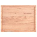 Półka, jasnobrązowa, 80x60x4 cm, lakierowane lite drewno dębowe Lumarko!