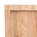 VidaXL Półka, jasnobrązowa, 100x30x6cm, lakierowane lite drewno dębowe