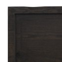 Półka, ciemnoszara, 40x30x4 cm, wykończone lite drewno dębowe