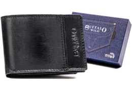 Mały, skórzany portfel męski bez zapięcia — Buffalo Wild Lumarko!