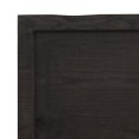 Półka, ciemnoszara, 40x60x6 cm, wykończone lite drewno dębowe