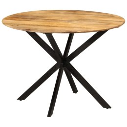 Stół do jadalni, Ø110x78 cm, lite drewno mango i stal Lumarko!