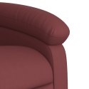 Fotel rozkładany, czerwone wino, sztuczna skóra Lumarko!